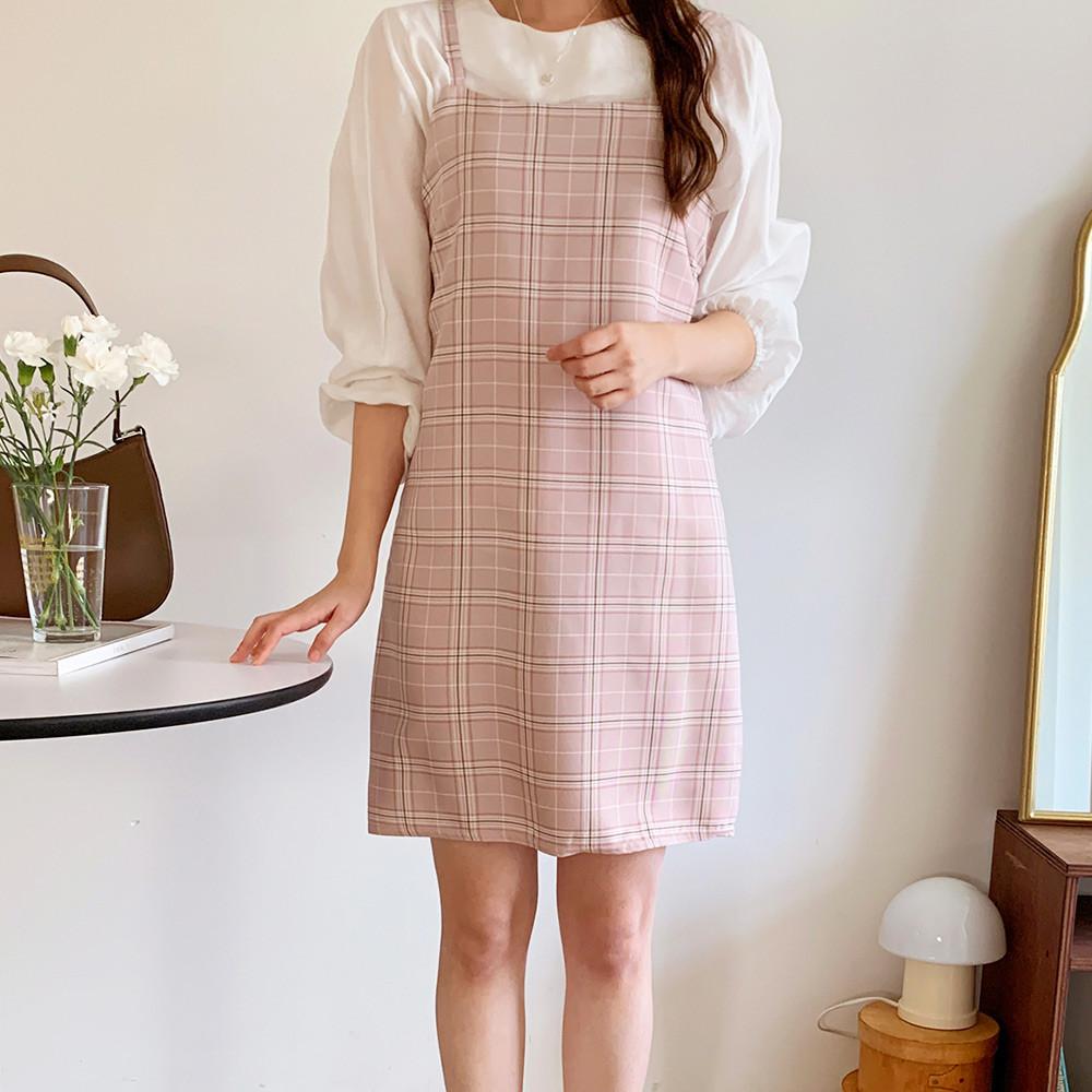 로미오체크원피스