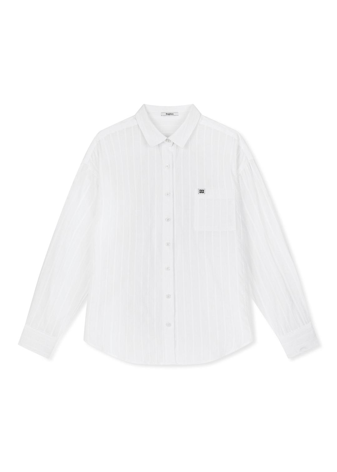 오버핏 레이스 셔츠 화이트