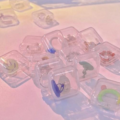 악세사리 미니 투명 사각 케이스 DD-12098