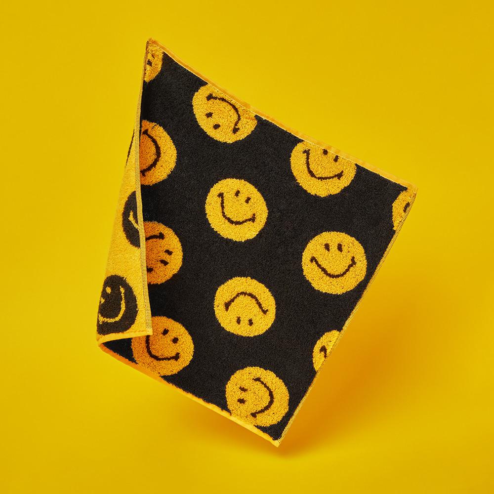 [타월로지스트x스마일리] Dot Smailey 핸드 타월 34x34cm,1ea