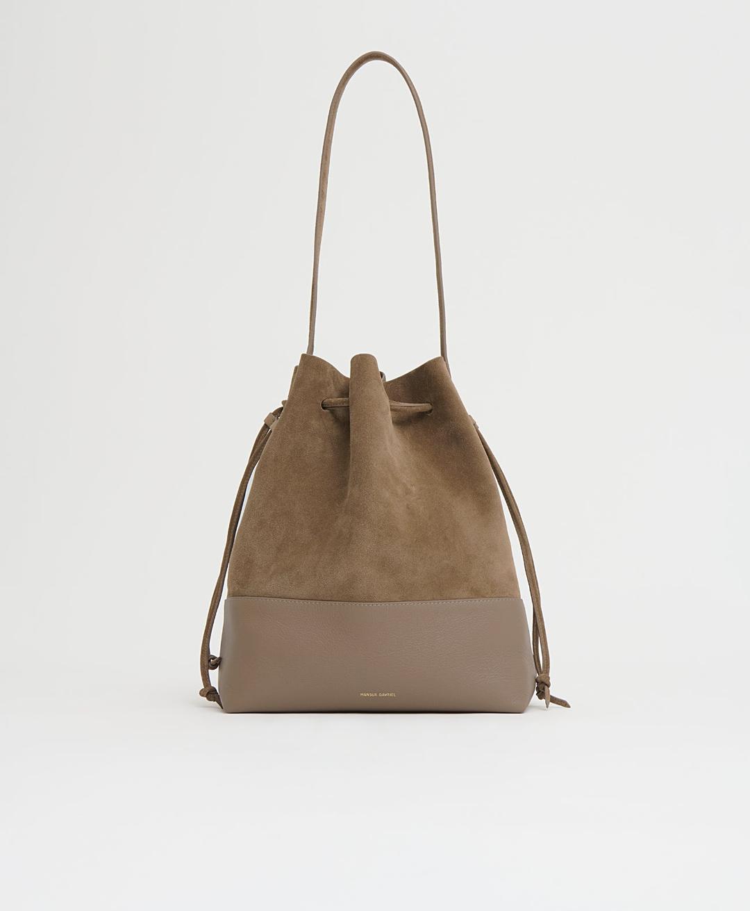 Drawstring Cabas - Anise Suede/Anise - Anise Suede/Anise