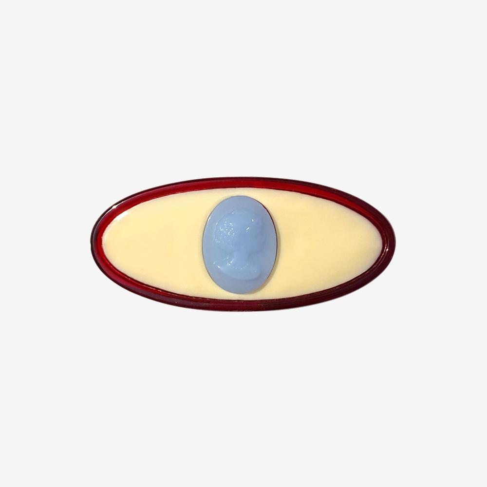 Oval Pie barrette, AUTUMN