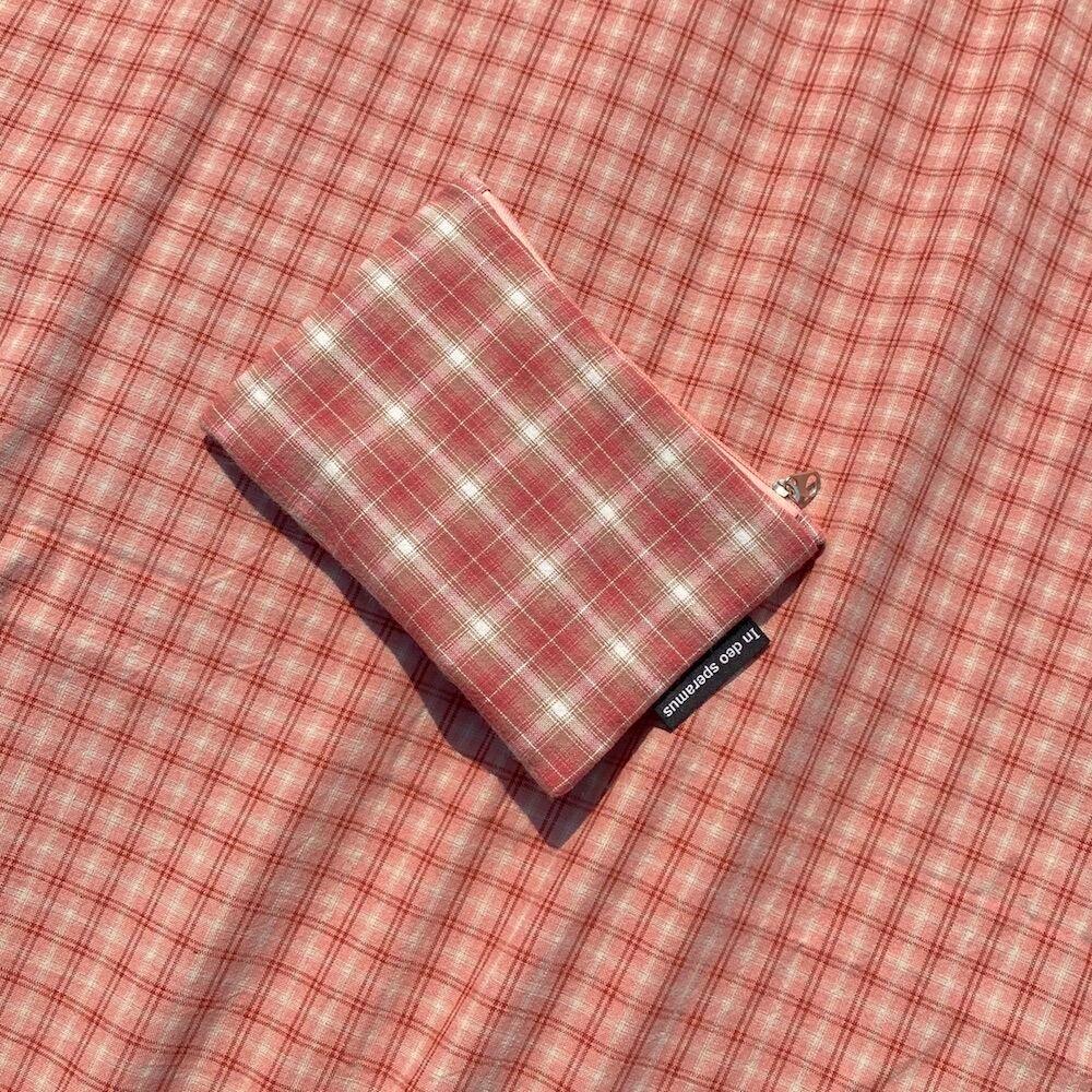 피치 체크 파우치 (Peach check pouch)