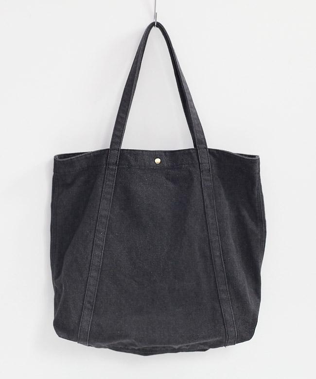 트로이 버튼 라지 에코백