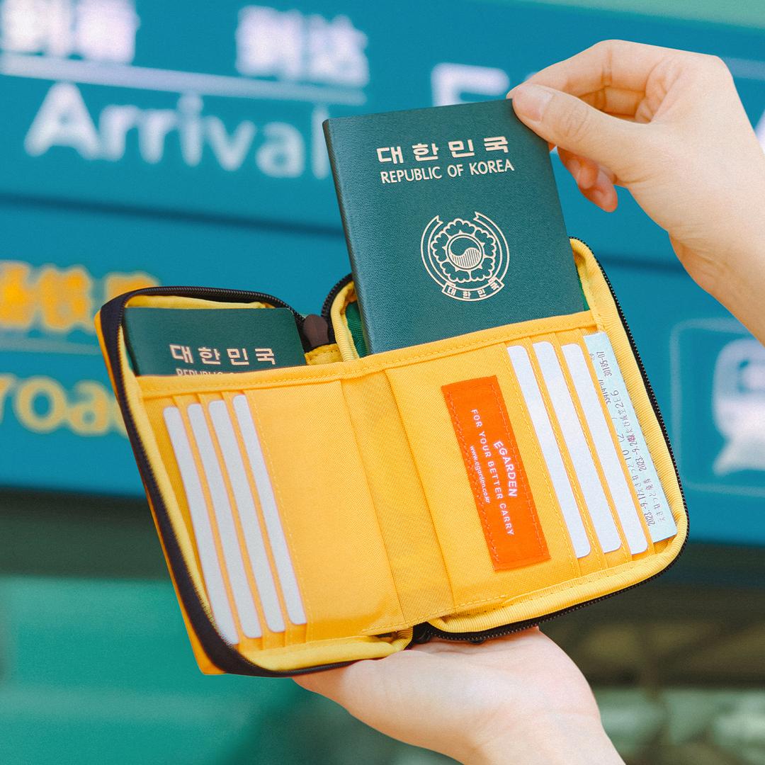 에가든 본보야지 패스포트 RFID차단 안티스키밍 여행용 지갑 여권 케이스