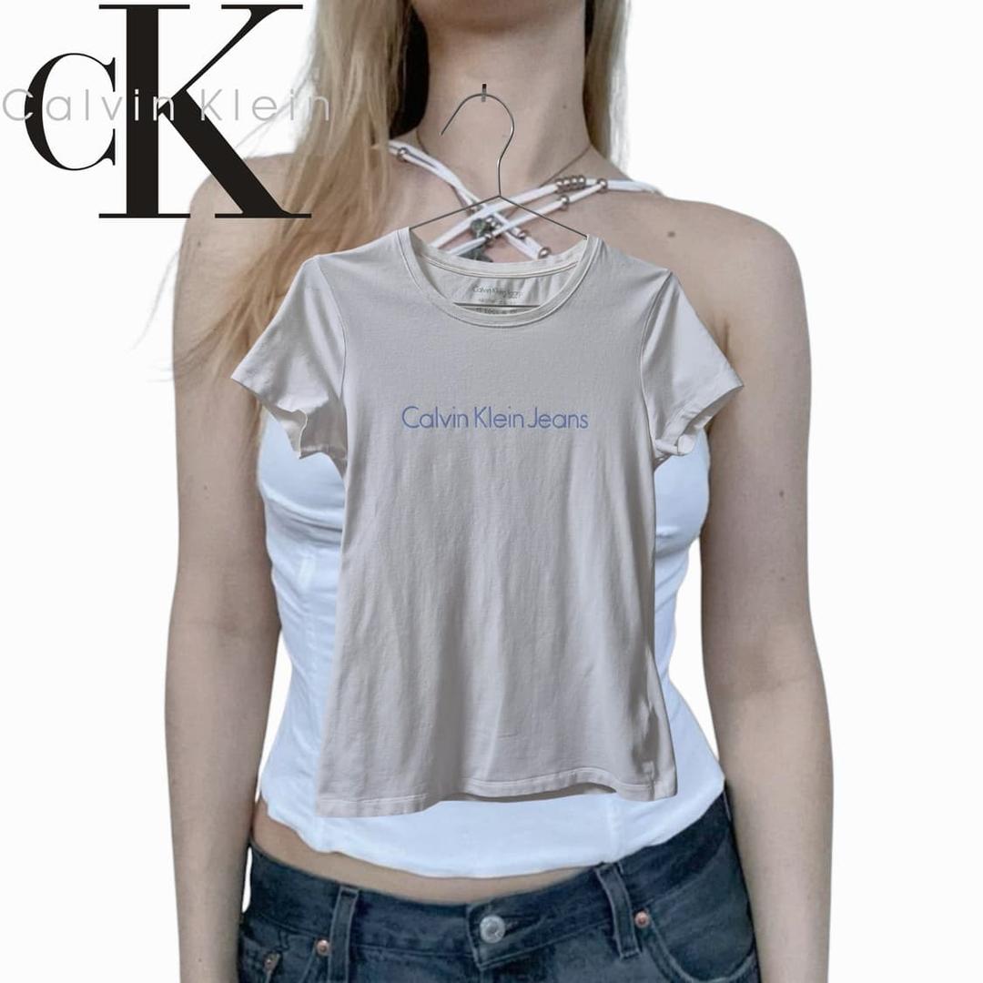 Calvin Klein 2000s blue logo top | 후루츠패밀리