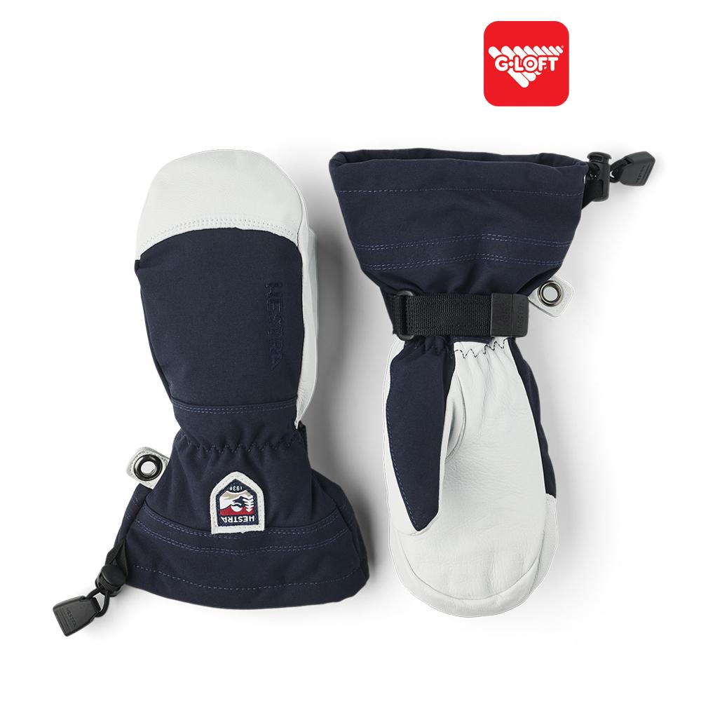 헤스트라 아미 레더 헬리 스키 JR 미트 네이비 30561 280- 스키 보드 방한 장갑