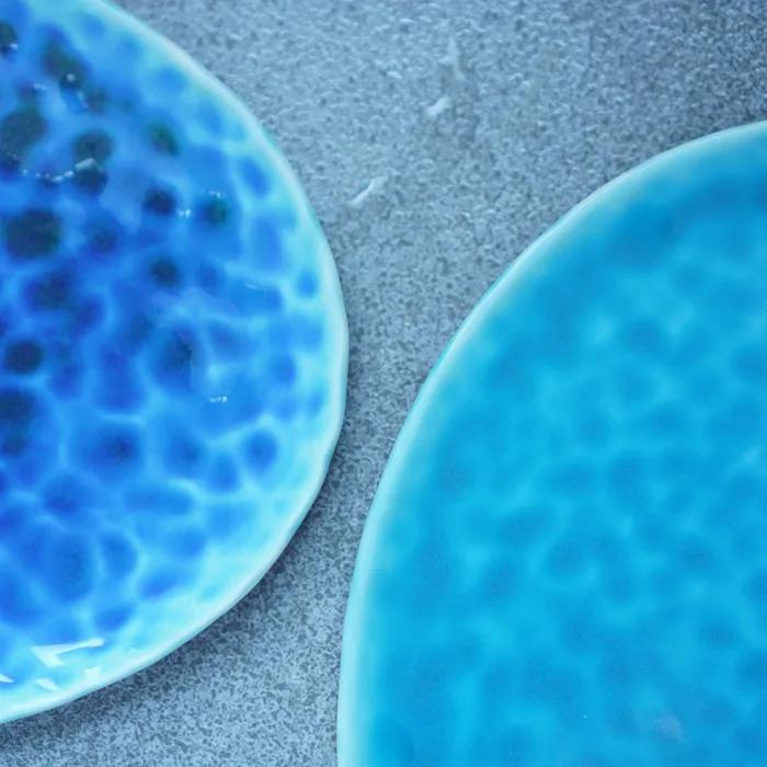 [세븐비 도자기] 바다윤슬 디저트 접시 플레이트