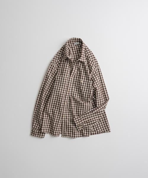 COTTON NEP ROVER SHIRTS brown check