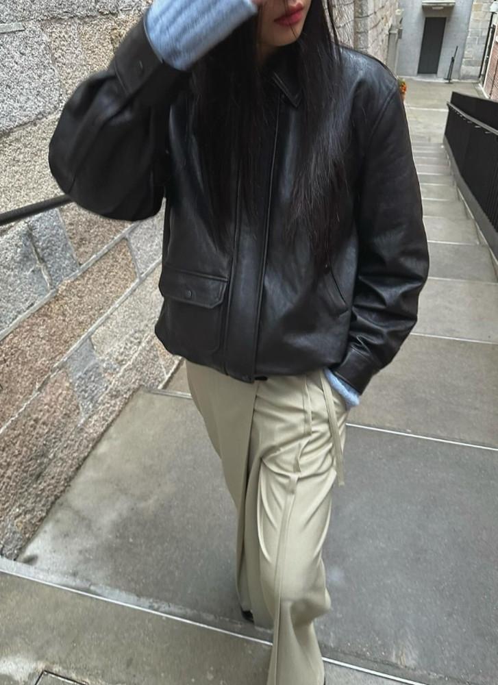 24SS aimehopemake 에임홉메이크 램스킨 양가죽 점퍼