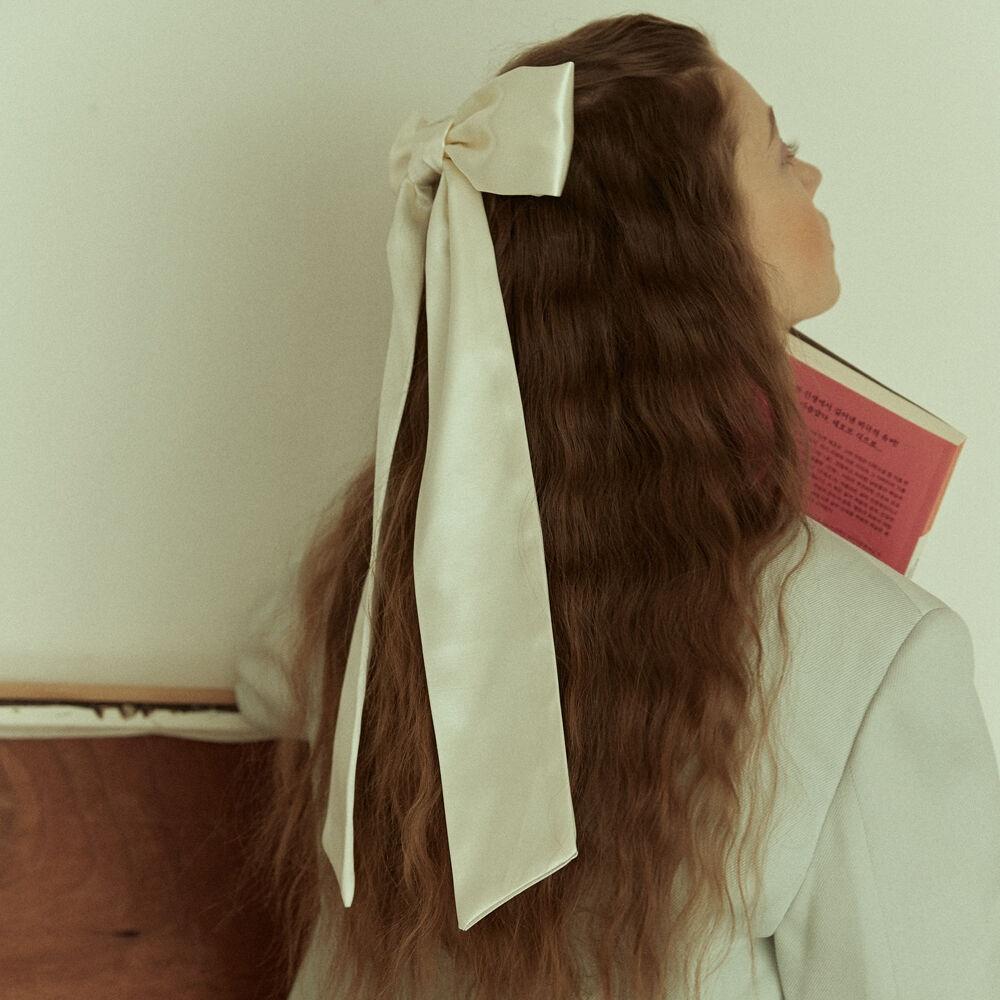 [Elizabeth Moments] Long Satin Ribbon Hair Pin