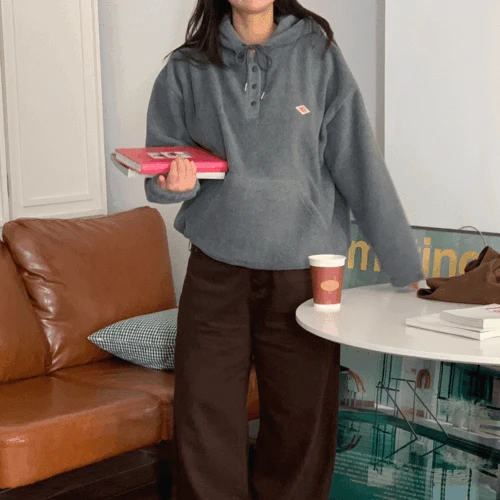 포근 플리스 후드티셔츠_[2color!]