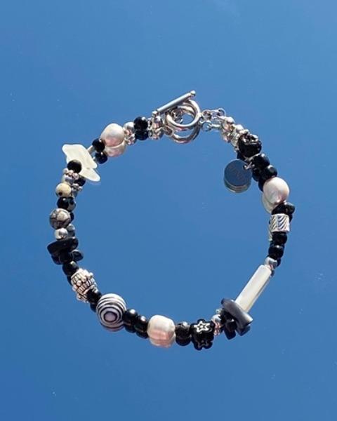 black gemstone bracelet