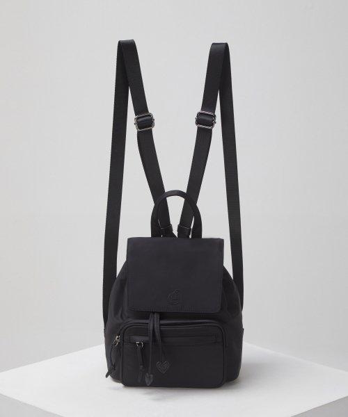 Nylon backpack(Deep sleep)_OVBAX23018BLK