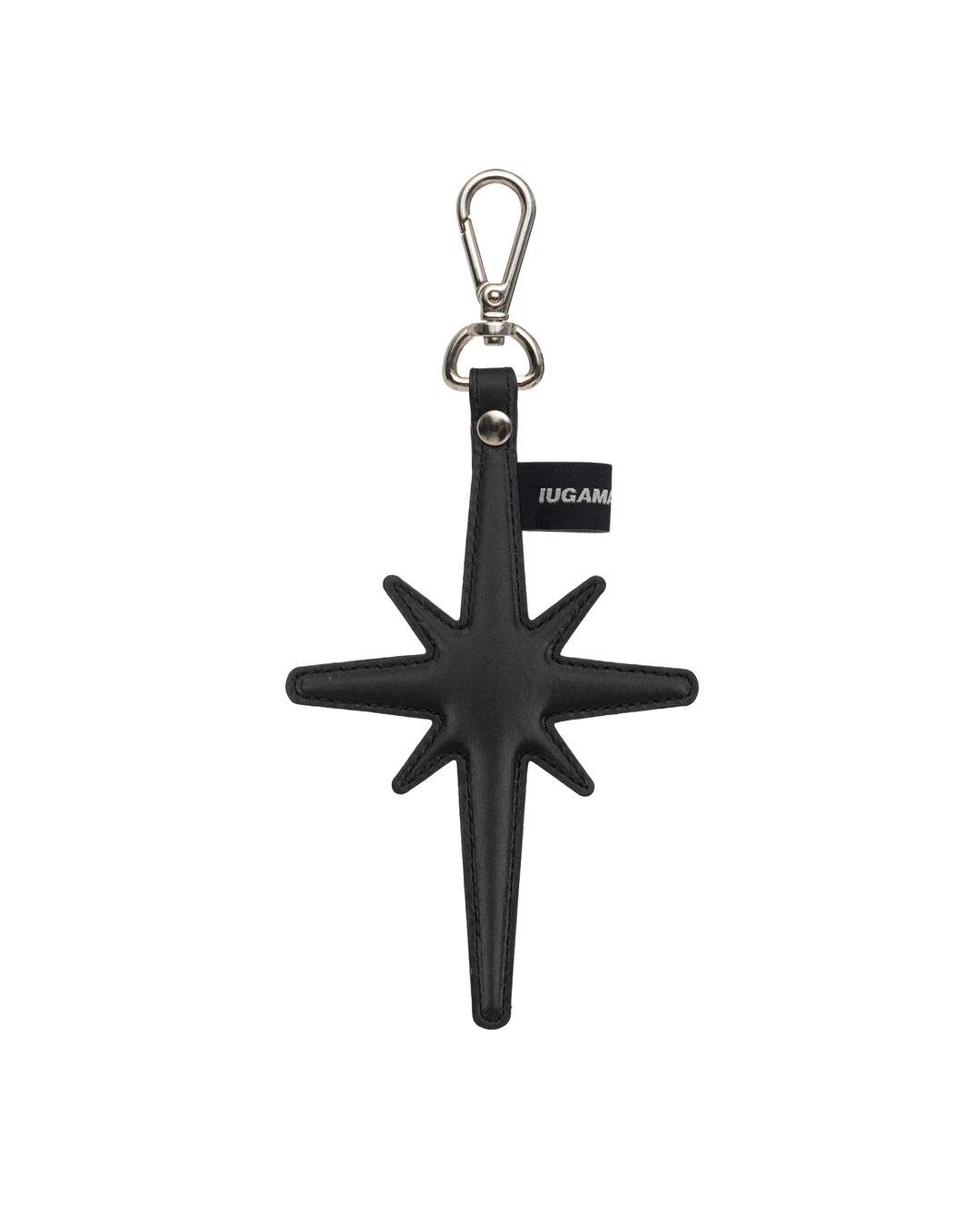 Glossy Star Keyring (Black)
