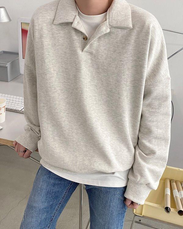 뤼브 카라 맨투맨 (3 color)