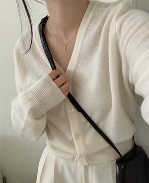 spring v-neck cardigan (5color)