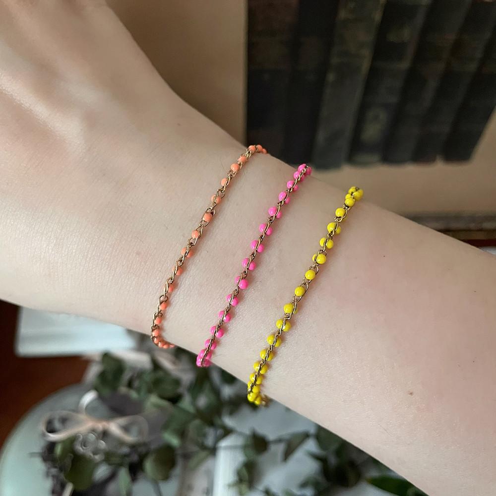 컬러 에폭시 골드 써지컬 팔찌