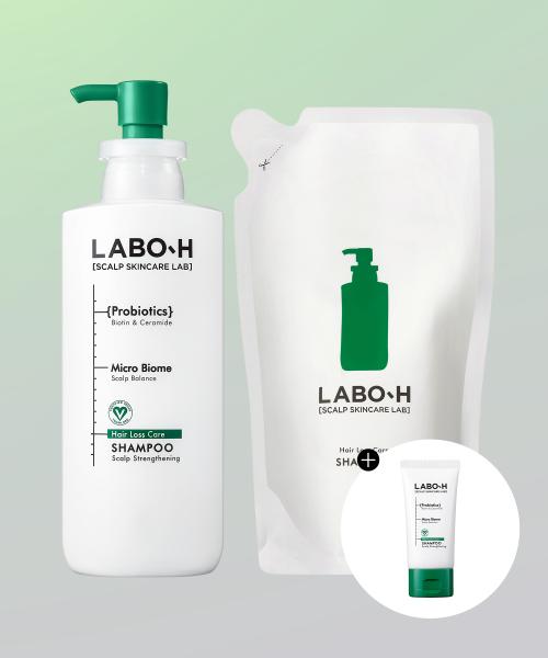 탈모증상완화 샴푸 두피강화 (본품+리필) 400ml 2입 기획+50ml 추가 증정