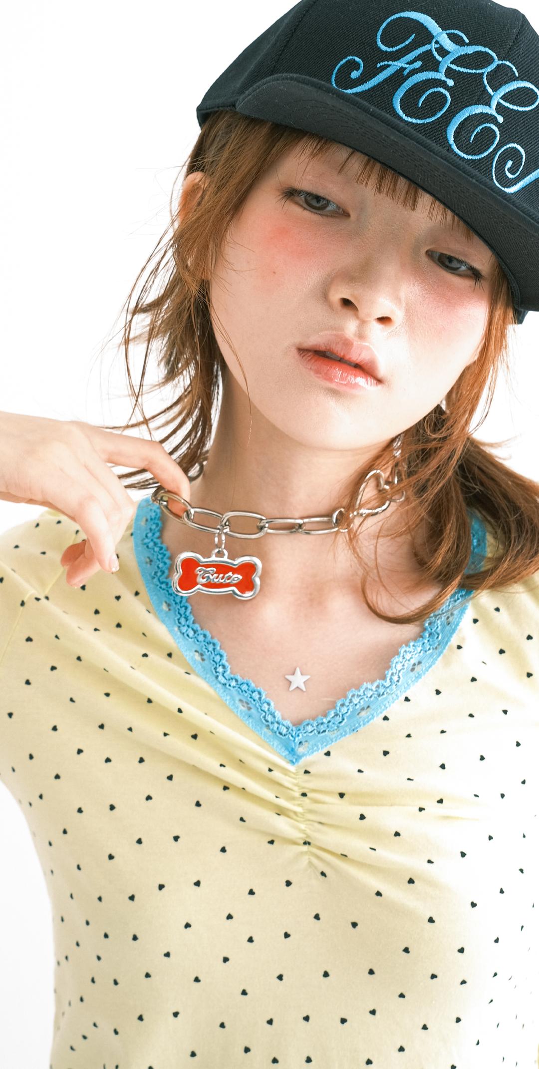 [F.E.E.S] "cute" bold chain necklace