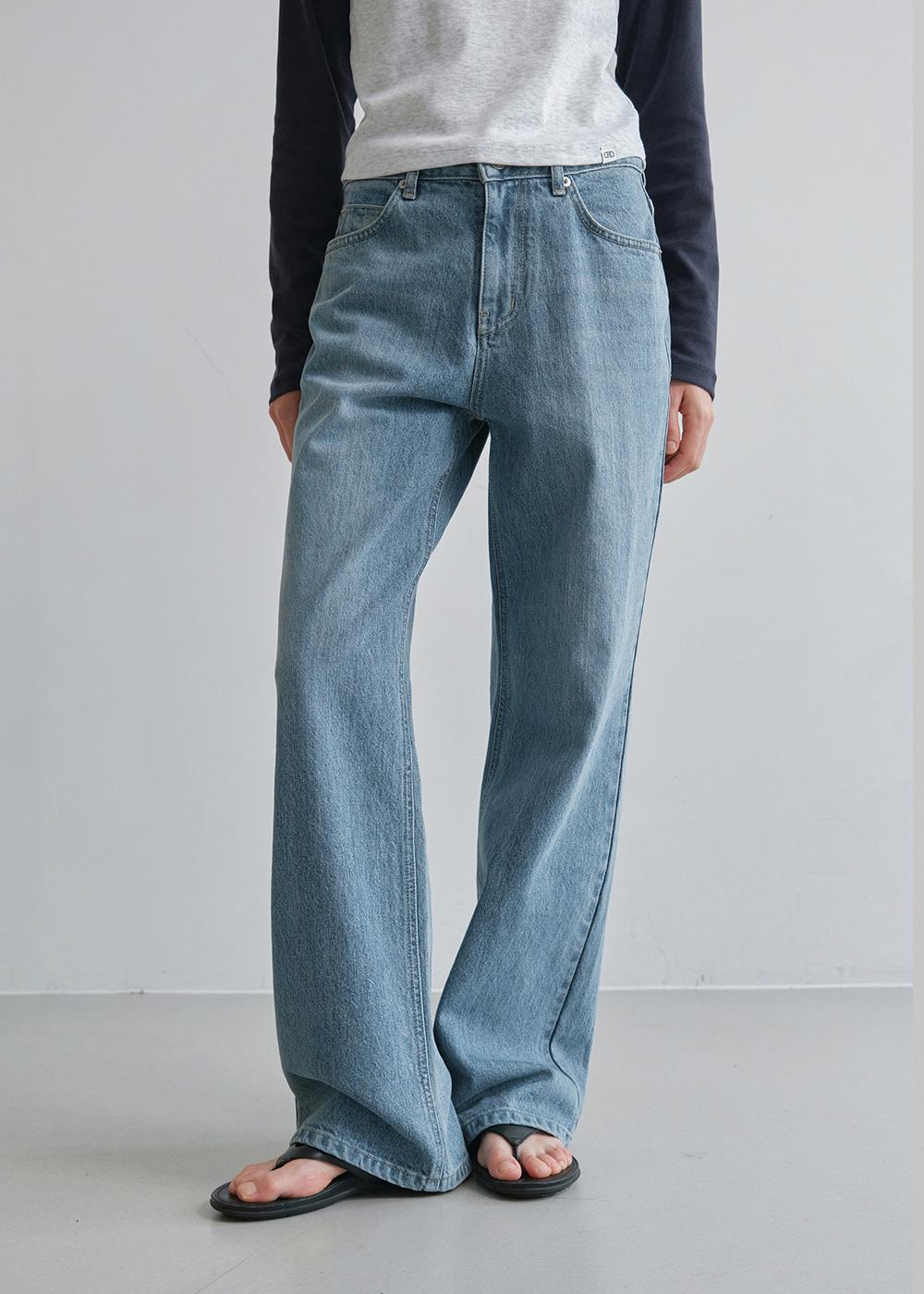 Low straight denim (blue)