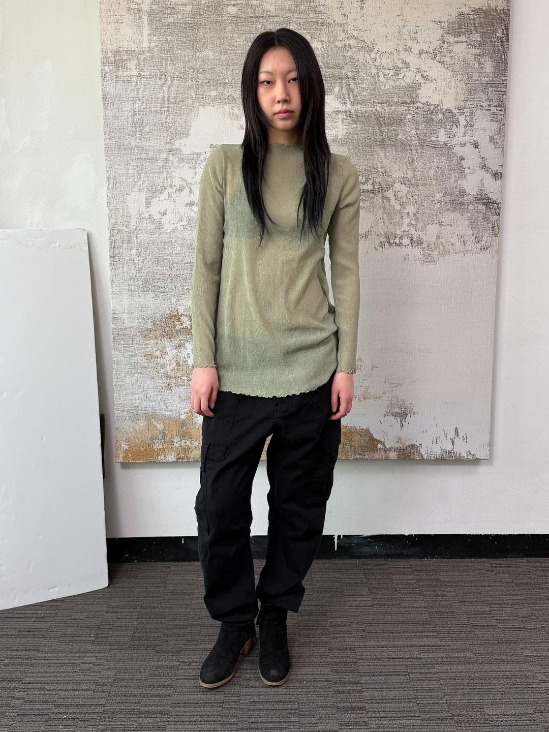 270. Tension light green top