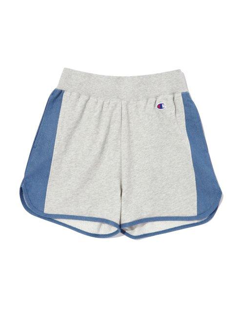 [ASIA][친환경] 여성 CVC French Terry 데님 스웨트 숏팬츠 (NORMAL GREY) CKPA3E068G2