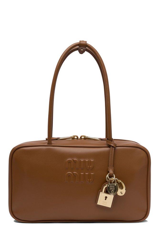 Miu Miu Logo-Embossed Zipped Handbag