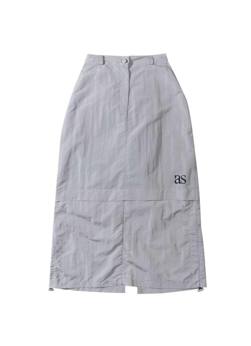 ARRAY LOGO SKIRT / GRAY