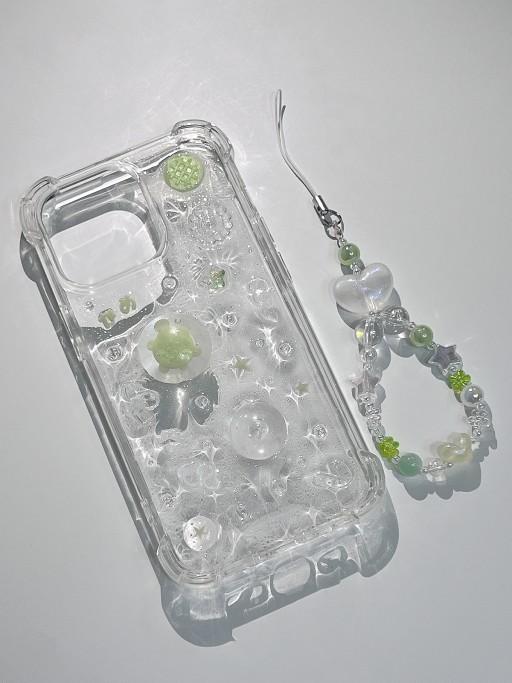 [전기종] 🐢거북 메론소다빵💚 청량 레진 폰케이스