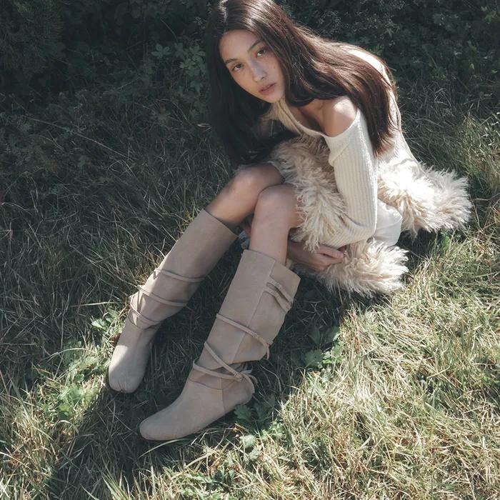 Pia 피아 컴포트솔 5벨티드 롱부츠 l 벨트탈부착 - 3colors