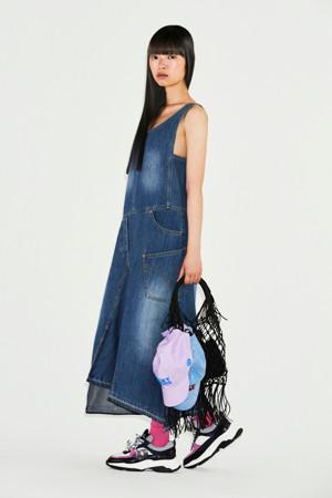 Unbalance Hem Denim Dress