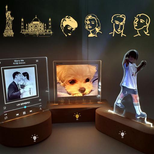 💖주문제작💖 커스텀 아크릴 포토 액자 무드등