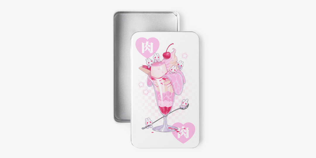 Juicy meat parfait tin case
