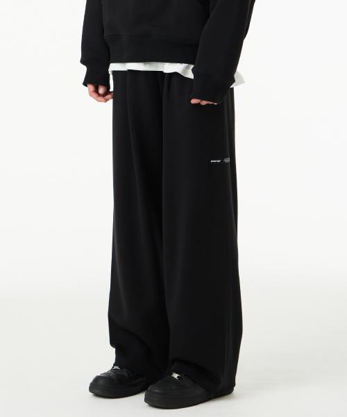 [논기모 OR 기모] 어반 원턱 와이드 팬츠_블랙
