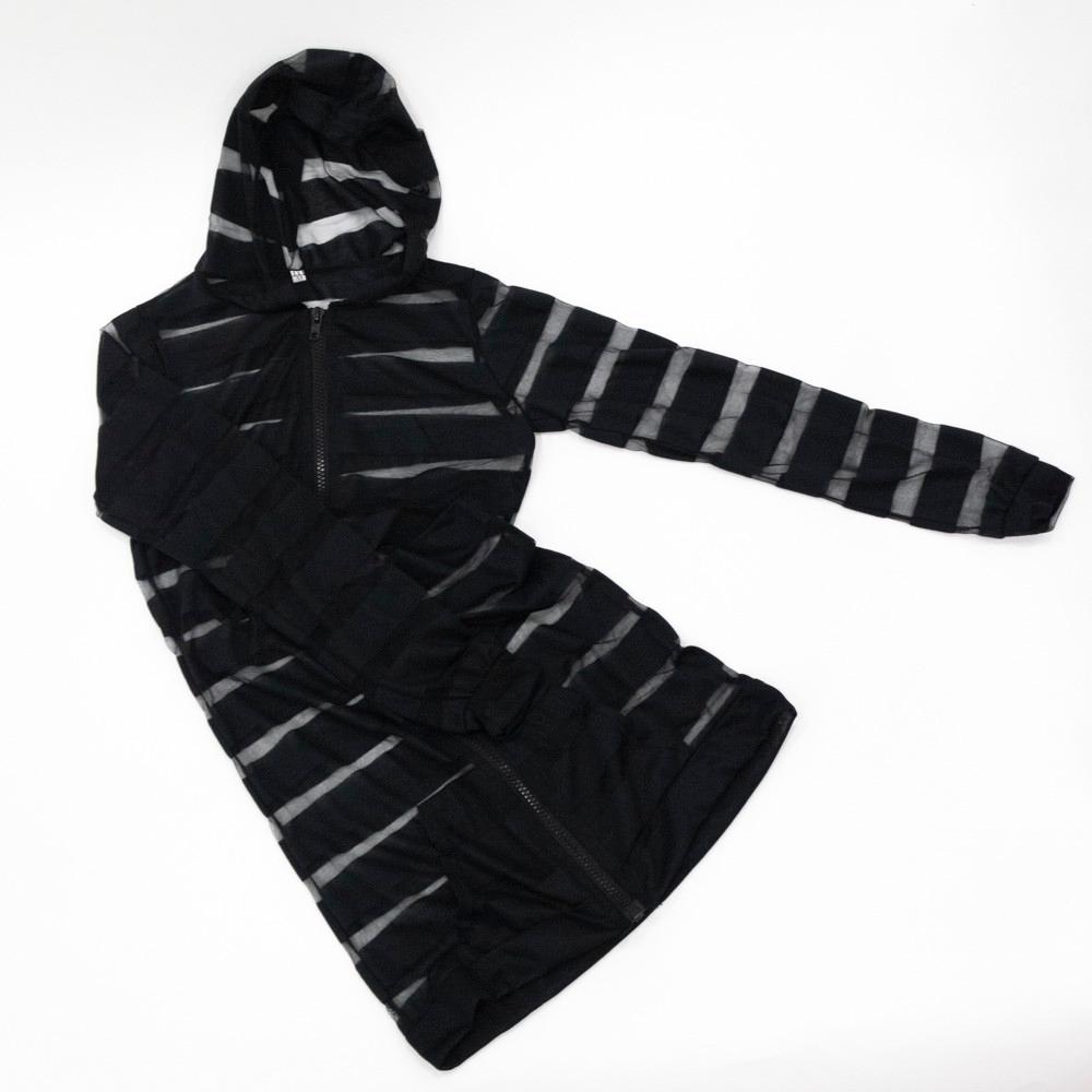 [아싸마켓] 여름필수템 스트라이프 여성 비치 후드 짚업 2310204