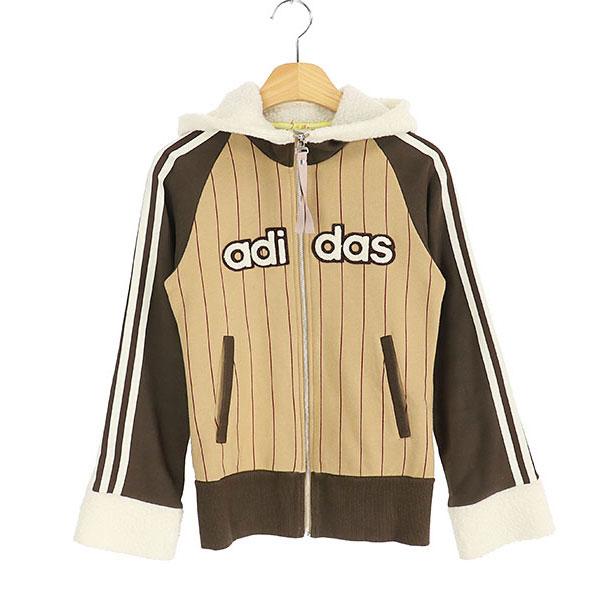 ADIDAS 아디다스 코튼 아크릴 후드 집업(SIZE : WOMEN XS)