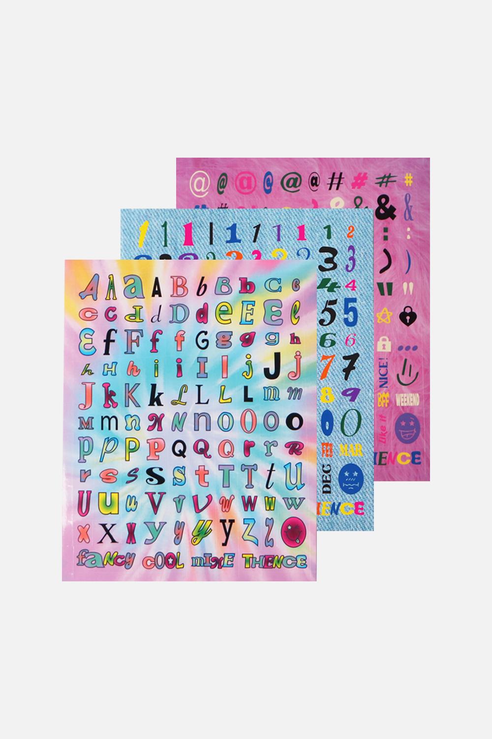 Letter Sticker Set_Ver.8