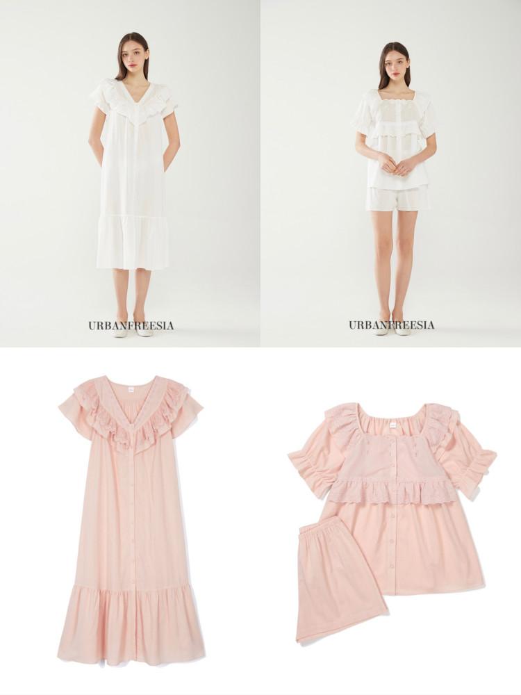 [고퀄순면잠옷]엔젤 공주잠옷 원피스 상하세트 호캉스잠옷 울랄라 잠옷선물