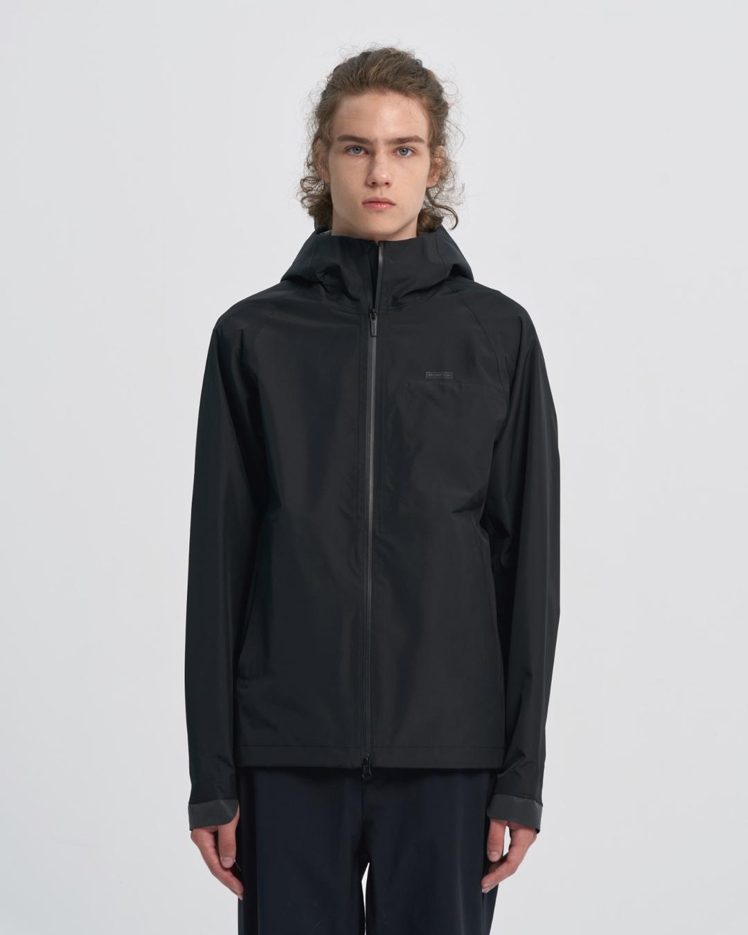 SEAM SEALING FULL ZIP JUMPER - BLACK