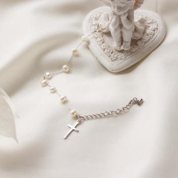 담수진주 체인 묵주팔찌