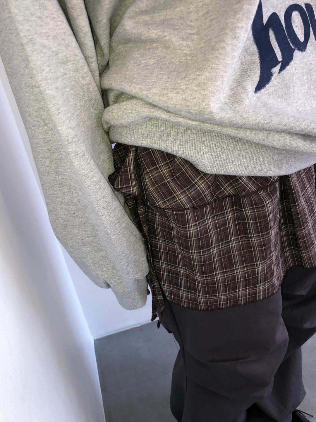 check wrap skirt (2color)
