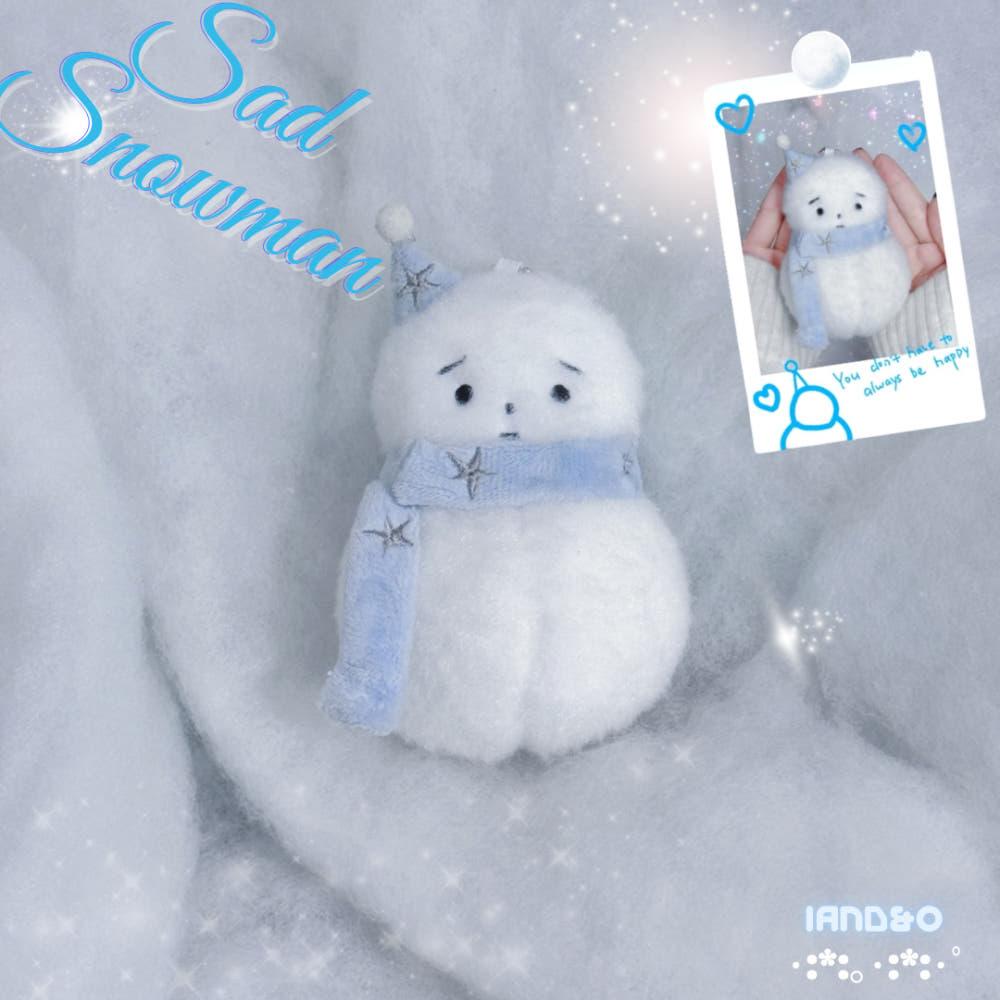 아이앤드오 Frosty Sad Snowman 눈사람 인형키링