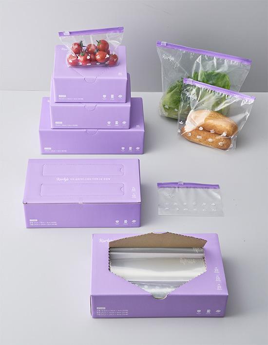 [Kurly's] BPA프리 이지 슬라이더 프레시 스탠딩 지퍼백 5종 (택1)