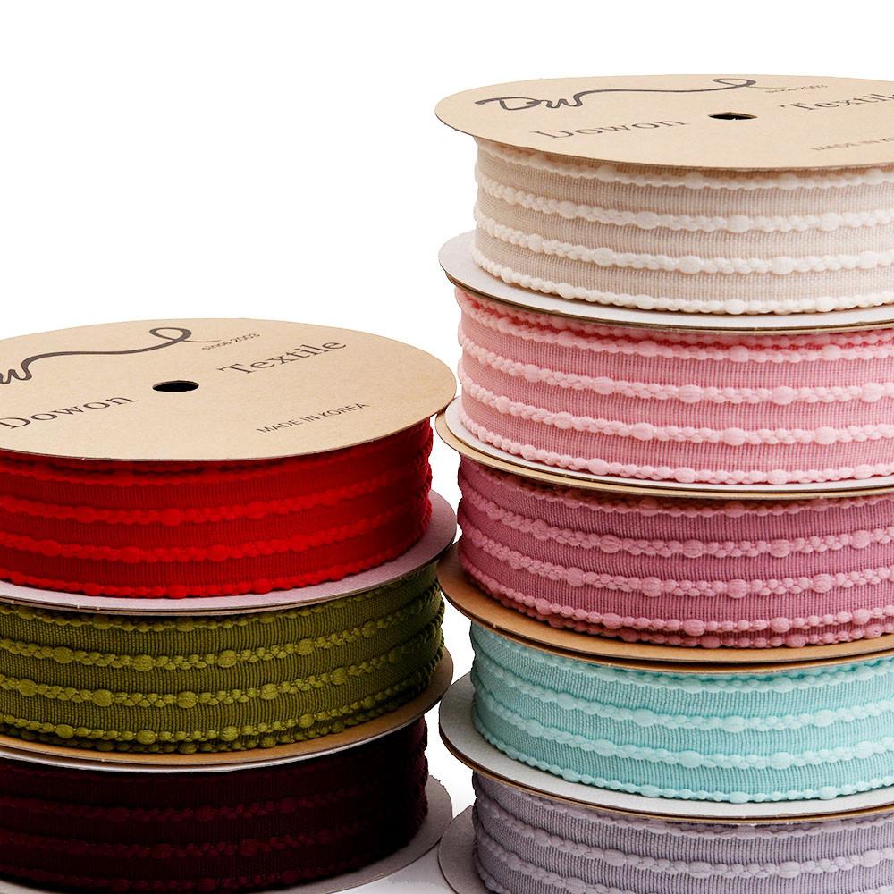 오간디리본 포장 리본 끈 바이올린 선물 원단 리본 [아이보리/25mm]