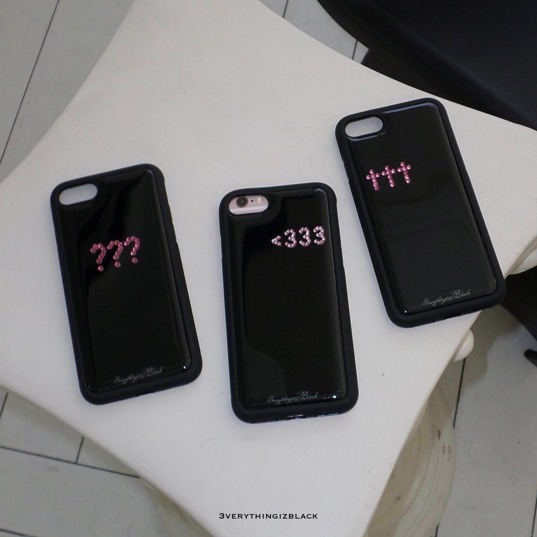 pink stone epoxy bumper case [3option]