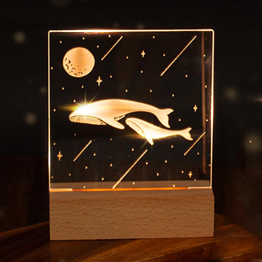 DIY 무선 아크릴 무드등 조명 만들기 키트 미니 세트형