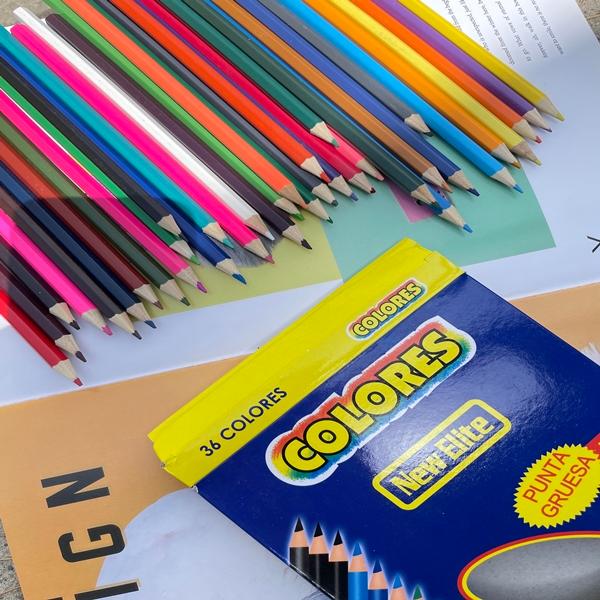 잼나는 네일색연필 36색세트 네일케릭터라인레진셀프젤아트재료