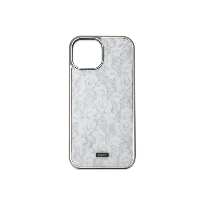 rosy lace silver glass bumper case [normal]
