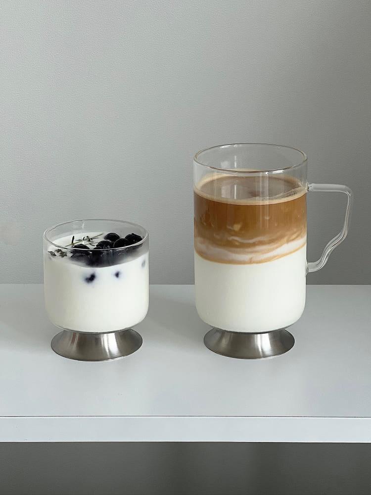 문넛 2type Silver Hand glass • 유리컵 맥주잔 커피컵 하이볼잔
